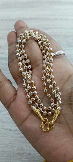 สร้อยคอทองคำขาวงานจิวเวอร์รี่ไม่ลอกไม่ดำยาว 24 นิ้วสวมหัวได้ รูปที่ 7