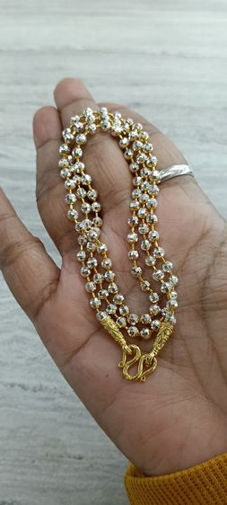 สร้อยคอทองคำขาวงานจิวเวอร์รี่ไม่ลอกไม่ดำยาว 24 นิ้วสวมหัวได้ รูปที่ 4