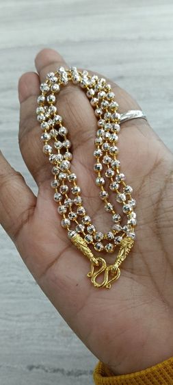 สร้อยคอทองคำขาวงานจิวเวอร์รี่ไม่ลอกไม่ดำยาว 24 นิ้วสวมหัวได้ รูปที่ 12