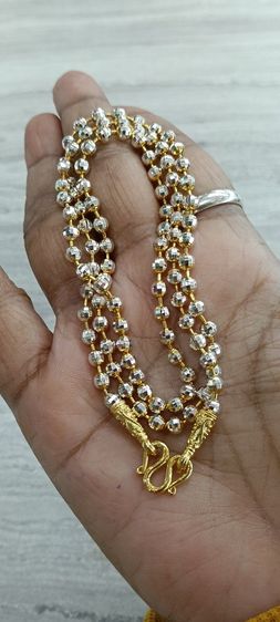 สร้อยคอทองคำขาวงานจิวเวอร์รี่ไม่ลอกไม่ดำยาว 24 นิ้วสวมหัวได้ รูปที่ 10