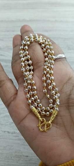 สร้อยคอทองคำขาวงานจิวเวอร์รี่ไม่ลอกไม่ดำยาว 24 นิ้วสวมหัวได้ รูปที่ 8