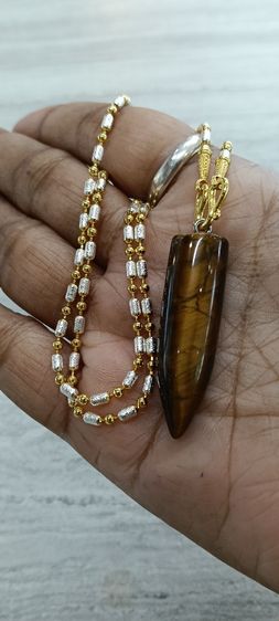 สร้อยคองานจิวเวอร์รี่ไม่ลอกไม่ดำ   จี้หินแท้ไทเกอร์อาย รูปที่ 8