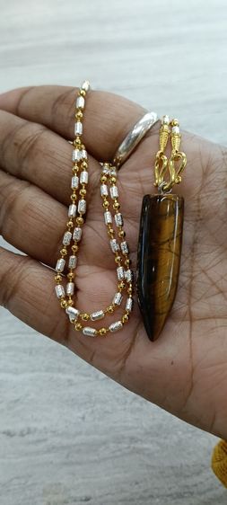 สร้อยคองานจิวเวอร์รี่ไม่ลอกไม่ดำ   จี้หินแท้ไทเกอร์อาย รูปที่ 17