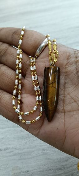 สร้อยคองานจิวเวอร์รี่ไม่ลอกไม่ดำ   จี้หินแท้ไทเกอร์อาย รูปที่ 10