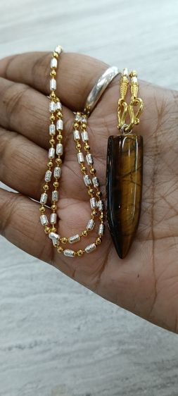 สร้อยคองานจิวเวอร์รี่ไม่ลอกไม่ดำ   จี้หินแท้ไทเกอร์อาย รูปที่ 14