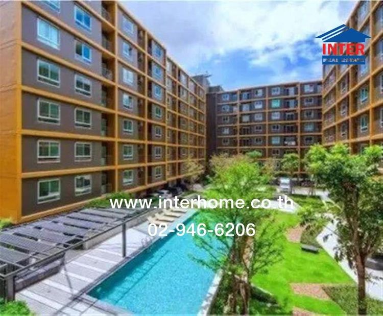 คอนโดมิเนียม 50.61 ตร.ม. คอนโด ยูแคมปัส รังสิต-เมืองเอก ใกล้มหาวิทยาลัยรังสิต ซอยพหลโยธิน87 ถนนพหลโยธิน เมืองปทุมธานี ปทุมธานี รูปที่ 2