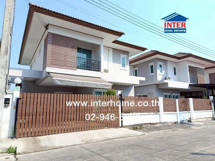 บ้านเเฝด 2 ชั้น 44 ตร.ว. หมู่บ้านเอกกวิน5 ตรงข้าม ซีเจมาร์ท แยกหนองจอก ถนนสังฆสันติสุข เขตหนองจอก กรุงเทพมหานคร รูปที่ 2