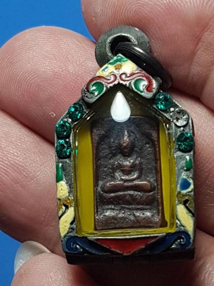 เหรียญหล่อพระพุทธ หลวงปู่ศุข วัดปากคลองมะขามเฒ่า สร้างราวปี2460 ด้านหลังมีลงจารอักขระด้วยหลวงมือหลวงปู่ พระสวยเนื้อจัดเเดงเข้มดูเข้มขลังมาก รูปที่ 8