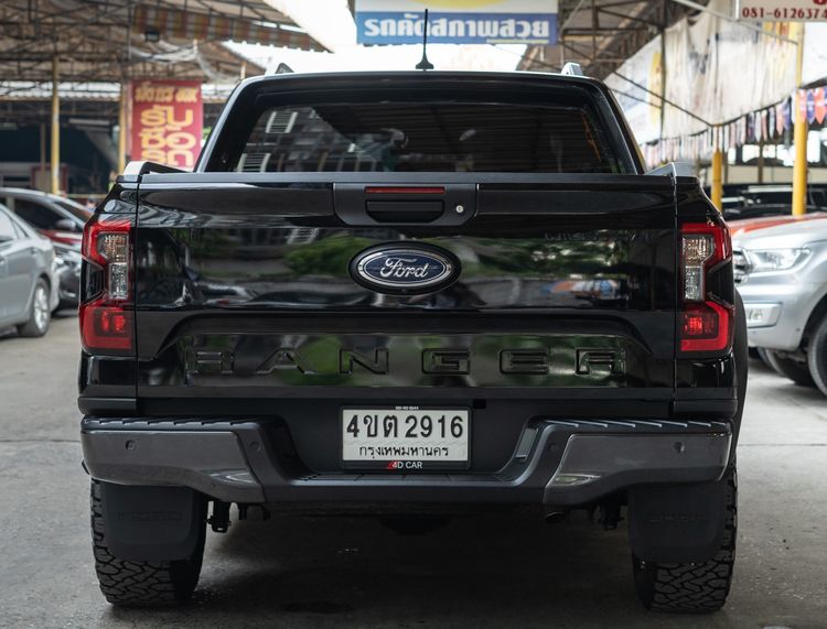 Ford Ranger 2023 2.0 Turbo Hi-Rider Wildtrak Pickup ดีเซล ไม่ติดแก๊ส เกียร์อัตโนมัติ ดำ รูปที่ 4