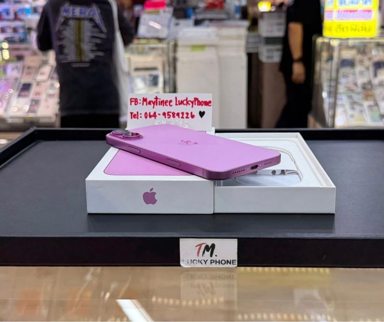 iPhone 16 Plus 128GB สีชมพู สีสวยมาก สุขภาพแบต98 เครื่องสวย รูปที่ 2