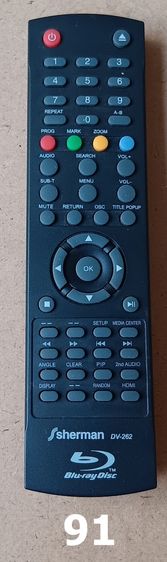 Sherman REMOTE (1-98) รีโมท เชอร์แมน เครื่องเสียง DVD VCD CD TAPE VDO LASER DISC BLU RAY COMBO แผ่นเสียง KARAOKE TV รูปที่ 7