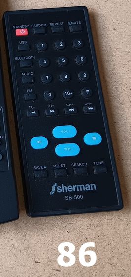 Sherman REMOTE (1-98) รีโมท เชอร์แมน เครื่องเสียง DVD VCD CD TAPE VDO LASER DISC BLU RAY COMBO แผ่นเสียง KARAOKE TV รูปที่ 4