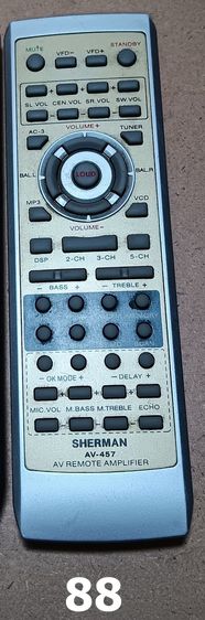 Sherman REMOTE (1-98) รีโมท เชอร์แมน เครื่องเสียง DVD VCD CD TAPE VDO LASER DISC BLU RAY COMBO แผ่นเสียง KARAOKE TV รูปที่ 5