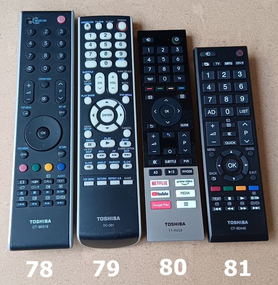 TOSHIBA REMOTE ของแท้ (2-100) รีโมท โตชิบา เครื่องเสียง DVD VCD CD TAPE VDO LASER DISC BLU RAY COMBO รูปที่ 4