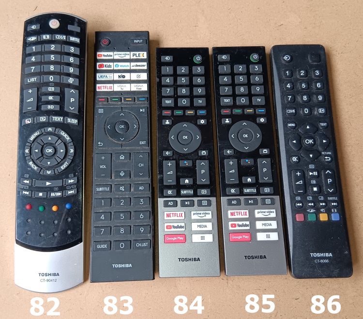 TOSHIBA REMOTE ของแท้ (2-100) รีโมท โตชิบา เครื่องเสียง DVD VCD CD TAPE VDO LASER DISC BLU RAY COMBO รูปที่ 5