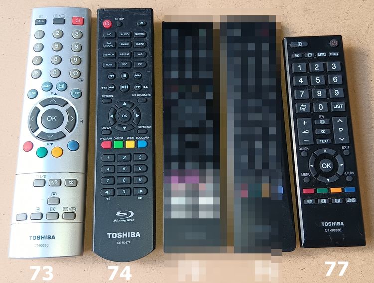 TOSHIBA REMOTE ของแท้ (2-100) รีโมท โตชิบา เครื่องเสียง DVD VCD CD TAPE VDO LASER DISC BLU RAY COMBO รูปที่ 3