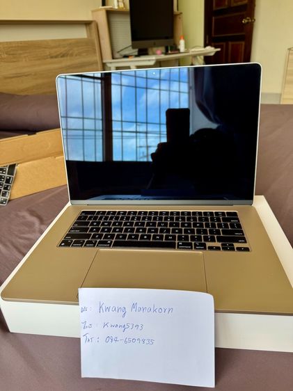 ขาย Macbook Air 15 นิ้ว สี Starlight ชิป M3  Key Eng สภาพสวย ใช้งานปกติ รูปที่ 4