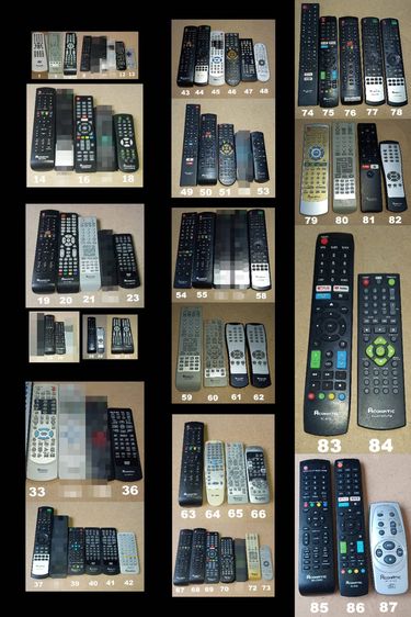 ACONATIC REMOTE (2-99) รีโมท เครื่องเสียง DVD VCD CD TAPE VDO LASER DISC BLU RAY KARAOKE TV