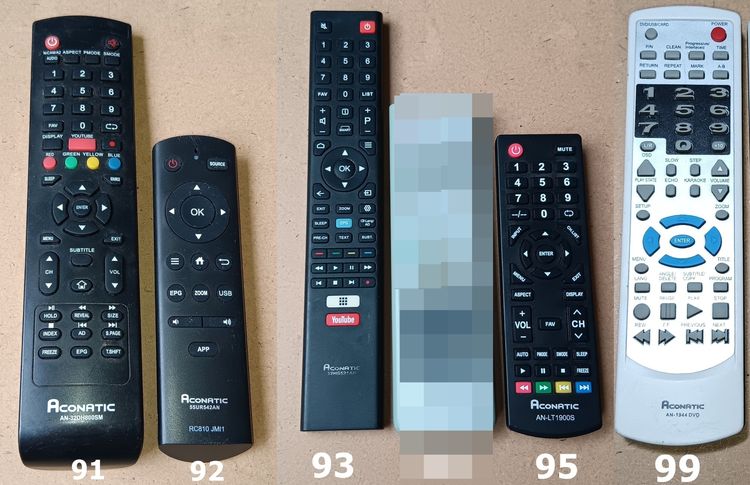 ACONATIC REMOTE (2-99) รีโมท เครื่องเสียง DVD VCD CD TAPE VDO LASER DISC BLU RAY KARAOKE TV รูปที่ 7