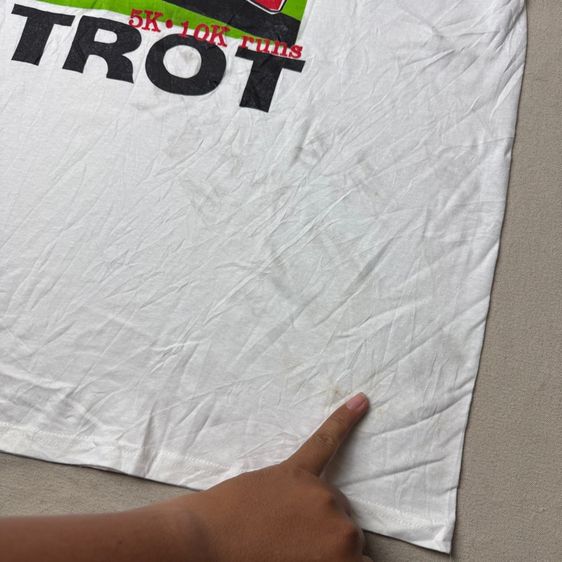 เสื้อยืด Asics​ งาน Running ป้าย ปี 2004 Size L​ รูปที่ 6