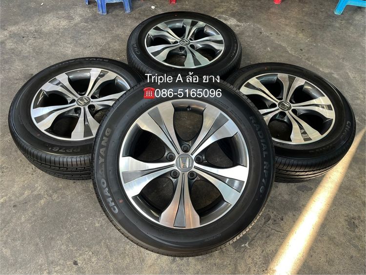 อื่นๆ อะลูมิเนียมอัลลอย 18" ✨ล้อแม็ก✨Honda CRV G4 ขอบ 18 สีเทาหน้าเงา พร้อมยางป้ายแดง 225-60-18 CHAOYANG💥ปี 25💥