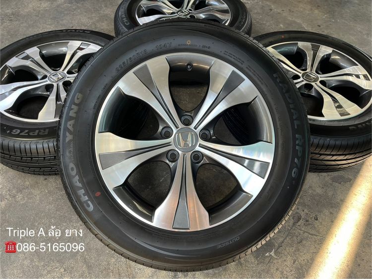 ✨ล้อแม็ก✨Honda CRV G4 ขอบ 18 สีเทาหน้าเงา พร้อมยางป้ายแดง 225-60-18 CHAOYANG💥ปี 25💥 รูปที่ 2