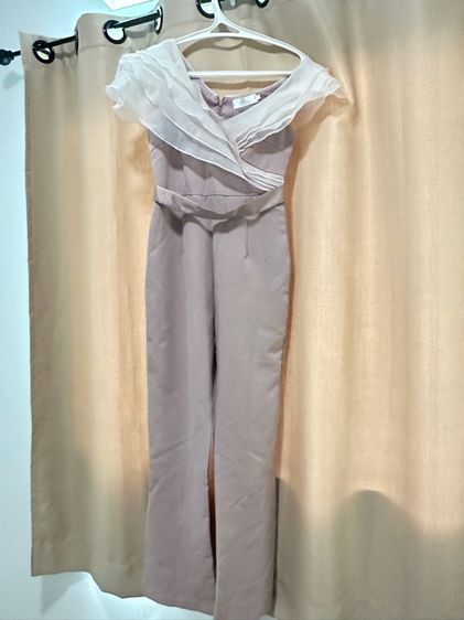 ไม่มีแขน ชมพู เดรส | จั๊มสูท จั๊มสูทออกงาน มือสอง สภาพดี