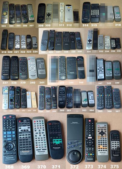 PANASONIC REMOTE (303-505) รีโมท พานาโซนิค เครื่องเสียง DVD VCD CD TAPE VDO LASER DISC BLU RAY TV