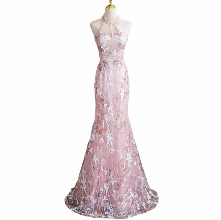 เดรสออกงานสีชมพู ชุดราตรี มือ 1 ไม่เคยใส่ ✨ รูปที่ 4