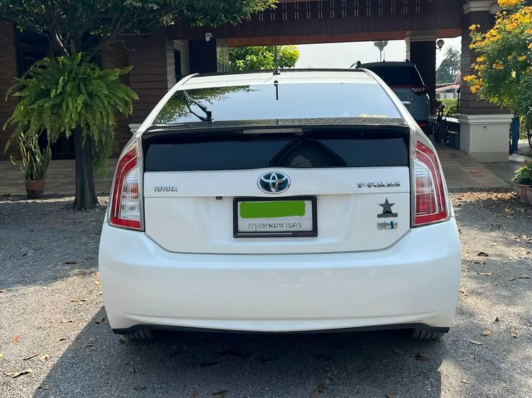 Toyota Prius 2013 1.8 Hybrid Top Option Grade Sedan ไฮบริด ไม่ติดแก๊ส เกียร์อัตโนมัติ ขาว รูปที่ 3