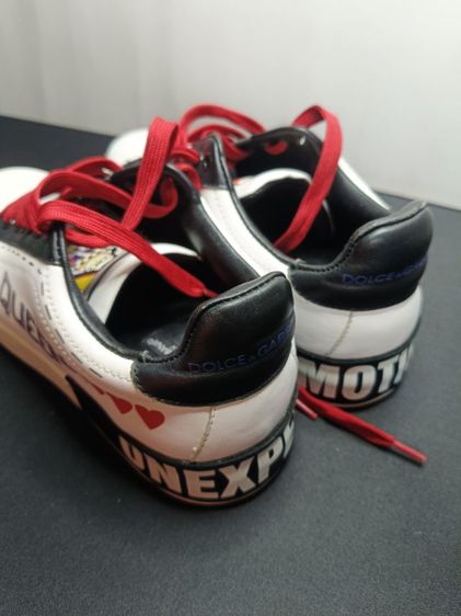 รองเท้าผ้าใบหนังแท้ งานอิตาลี ลายไพ่ Queen of Hearts (มือสองสภาพดี) เบอร์ 38 ยาว 24 cm รูปที่ 9