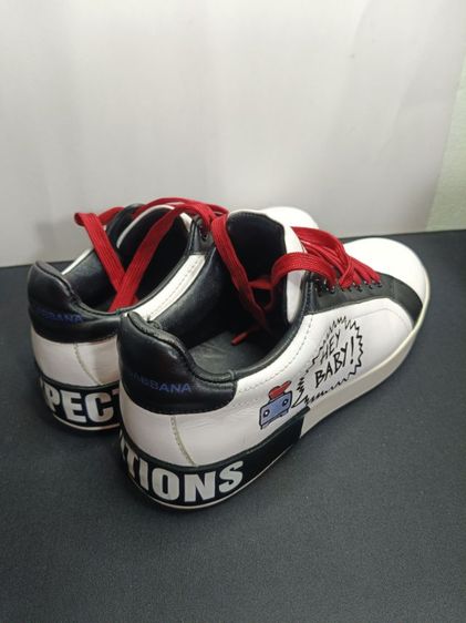 รองเท้าผ้าใบหนังแท้ งานอิตาลี ลายไพ่ Queen of Hearts (มือสองสภาพดี) เบอร์ 38 ยาว 24 cm รูปที่ 4