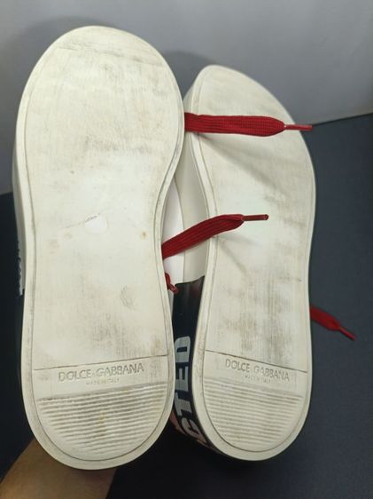 รองเท้าผ้าใบหนังแท้ งานอิตาลี ลายไพ่ Queen of Hearts (มือสองสภาพดี) เบอร์ 38 ยาว 24 cm รูปที่ 8