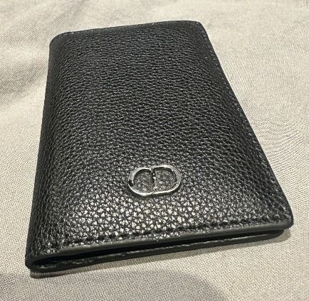 Dior bifold wallet CD Logo Leather รูปที่ 3
