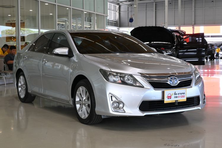 Toyota Camry 2013 2.5 Hybrid Sedan ไฮบริด ไม่ติดแก๊ส เกียร์อัตโนมัติ บรอนซ์เงิน รูปที่ 2