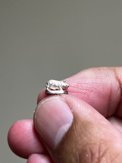 หมูมหาลาภ หลวงพ่อเปิ่น พิมพ์จิ๋ว ปี 2541 เนื้อเงิน วัดบางพระ จ.นครปฐม รูปที่ 2