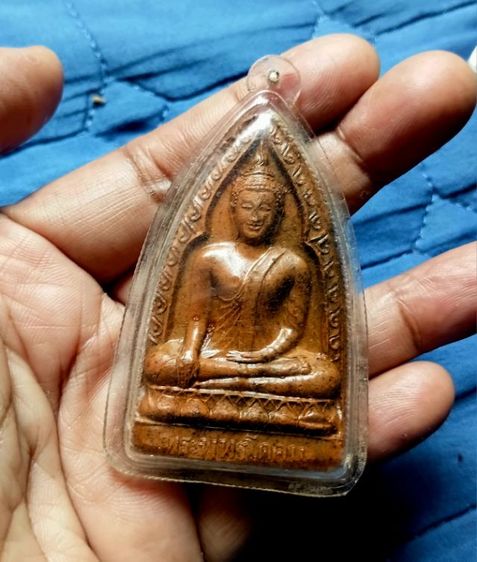 พระพุทธโคดมเคลือบ ปี2505 หลวงพ่อขอม วัดไผ่โรงวัว จ.สุพรรณบุรี รูปที่ 4