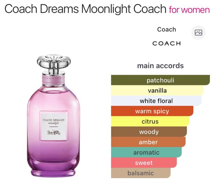 Coach Dreams Moonlight Eau de Parfum 40ml  No box น้ำหอมแท้ ส่งฟรี รูปที่ 2