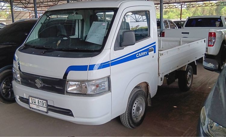 Suzuki Carry 2021 1.6 Mini Truck Pickup เบนซิน ไม่ติดแก๊ส เกียร์ธรรมดา ขาว