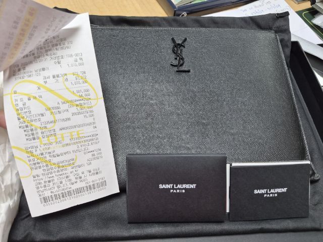 ส่งต่อ YSL ปี22 กล่อง การ์ด ใบเสร็จ ถุงผ้า