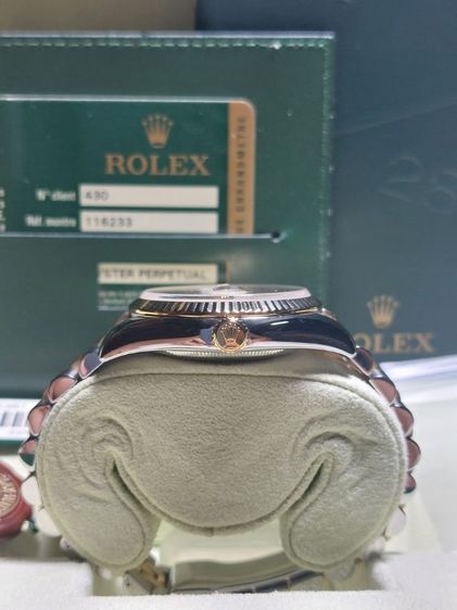 🍓Date just 116233 หน้าคอมพิวเตอร์ ซิลเวอร์ปี2009กล่องใบแท้Rolex รูปที่ 3