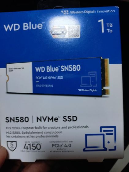 ขาย SSD WD Blue SN580 1TB มือ 1 M.2 NVME 4.0 รูปที่ 2