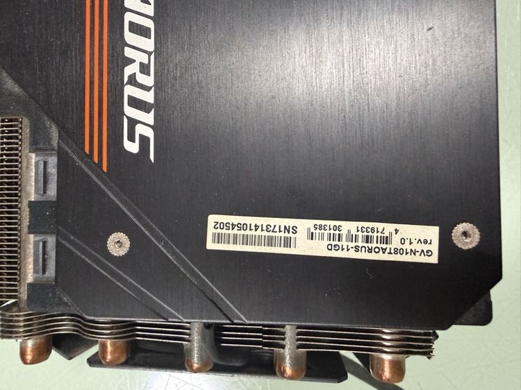 การ์ดจอรุ่น  GTX 1080Ti Aorus 11GB มือสอง รูปที่ 7