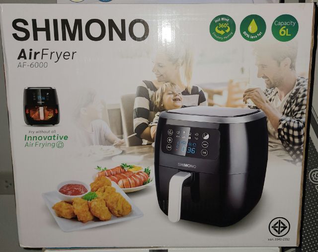 SHIMONO รุ่น AF-6000 หม้อทอดไร้น้ำมัน 6ลิตร สินค้าใหม่ ยังไม่แกะกล่อง  รูปที่ 2