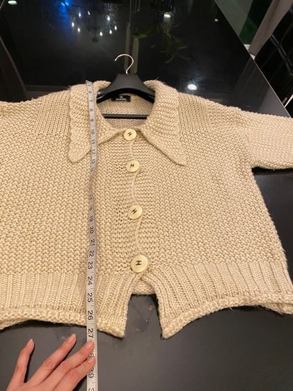 ชาแนล (ติดจองค่ะ)เสื้อไหมพรมถัก สภาพใหม่เอี่ยม รูปที่ 7