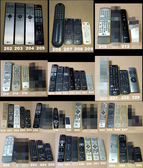 Remote (LG 1-333)รีโมท แอลจี เครื่องเสียง DVD VCD CD TAPE VDO LASER DISC BLU RAY TV รูปที่ 3