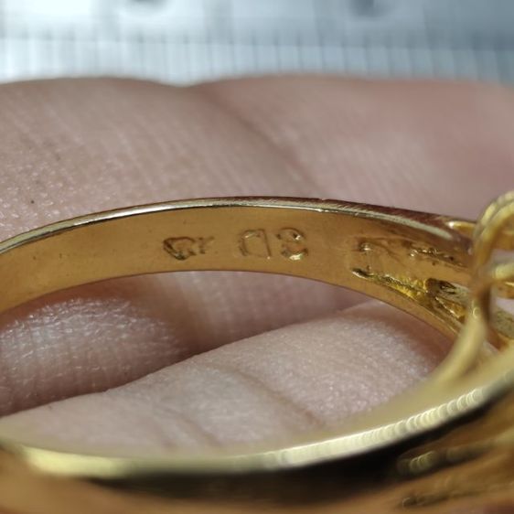 🔖แหวนสีทอง โอปอลแท้ สีเหลือบรุ้งสวยมาก มีตอกโค้ด ของจริงสวยมากๆ รูปที่ 4