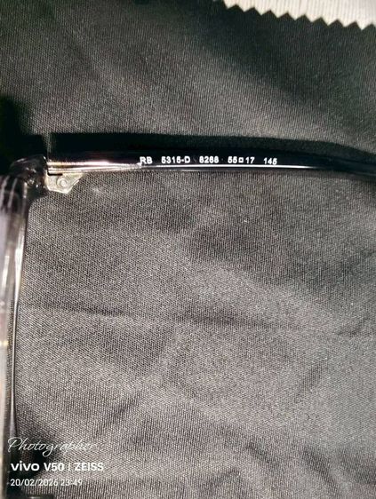 Rayban กรอบเทา เลนส์สายตายาว 275 เลนส์ auto สภาพดี เลนส์ ซ้ายมีรอยนิดนึง ขาย 1700 บาทรวมส่งครับ รูปที่ 6