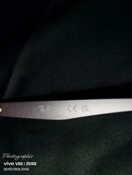 กรอบแว่น rayban พร้อมเลนส์สายตายาว 275    เลนส์เปลี่ยนสีauto สภาพดี ขาย 2000 บาทรวมส่งครับ รูปที่ 4