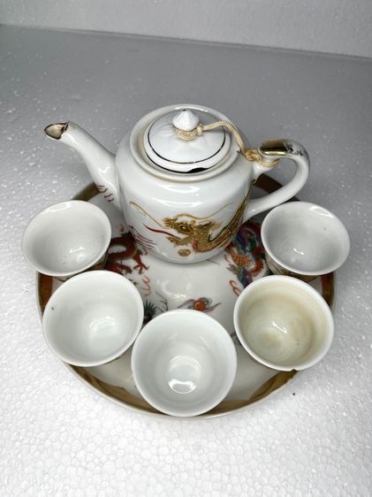 กาน้ำชา ลายมังกร เก่าสะสม รูปที่ 5